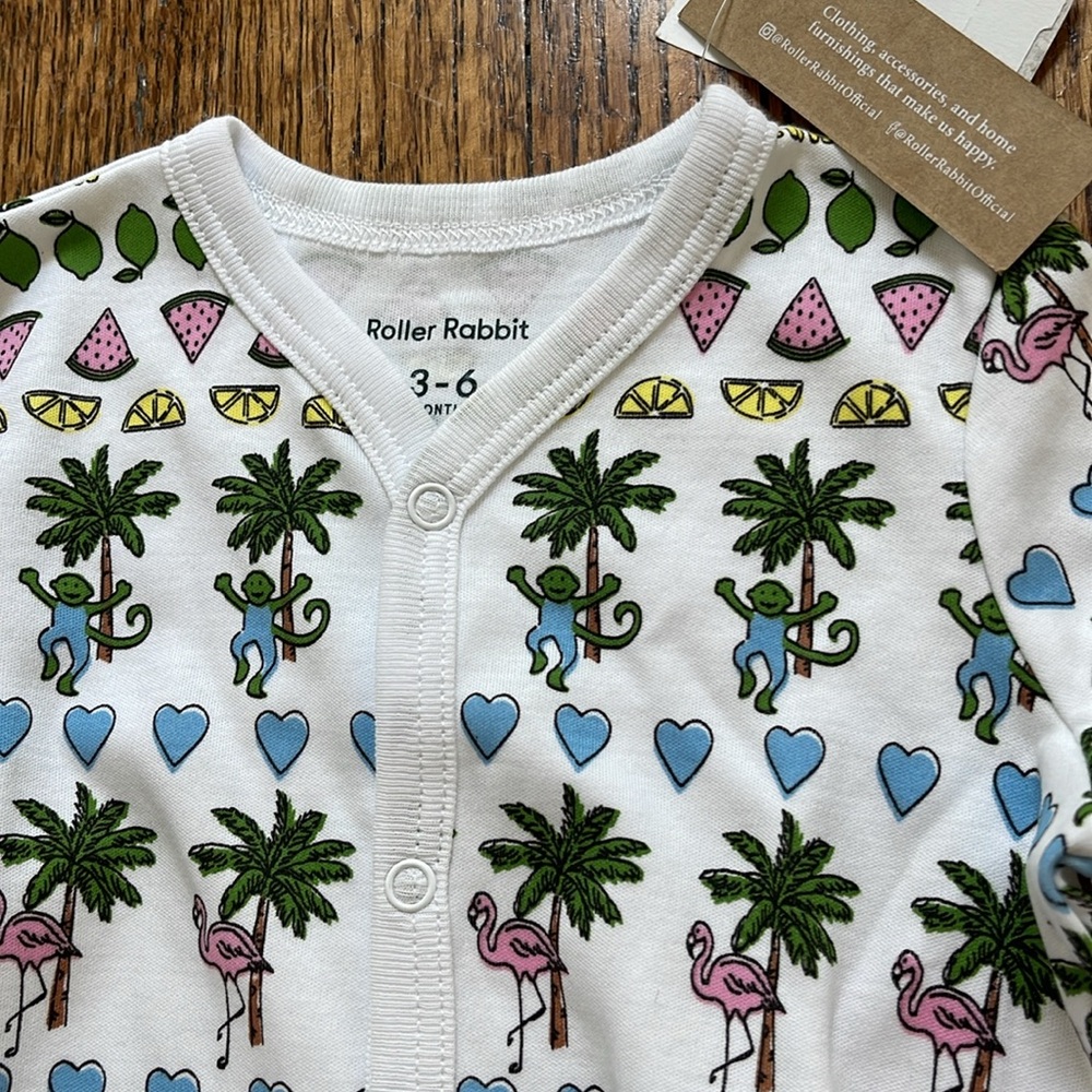 NWT Roller Rabbit Footie - Picture 2 of 2